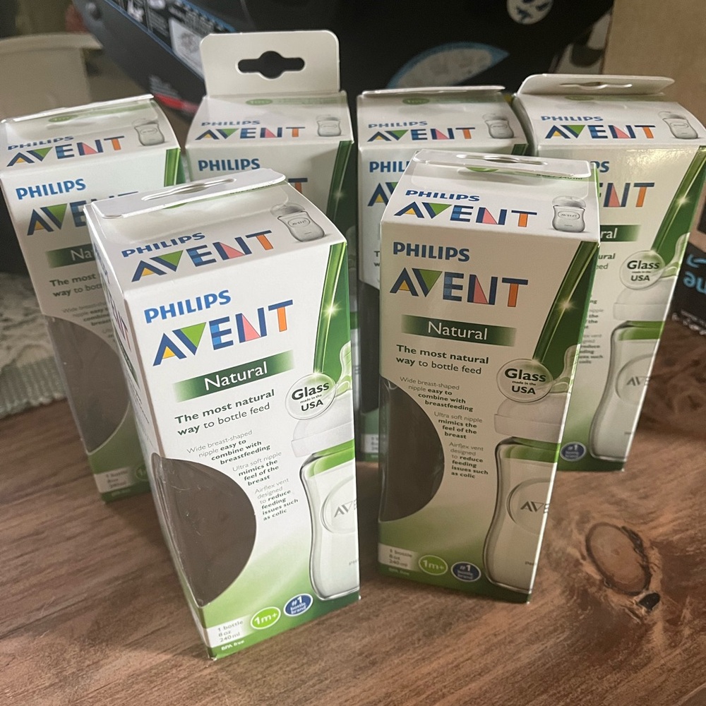 Philips Avent 8 oz GLASS Bottles